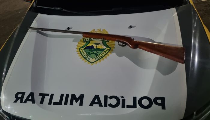 Nova Laranjeiras – Homem é detido por ameaça e porte irregular de arma de fogo
